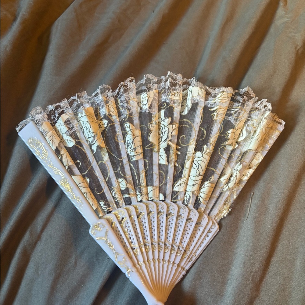 Elegant Lace Hand Fan